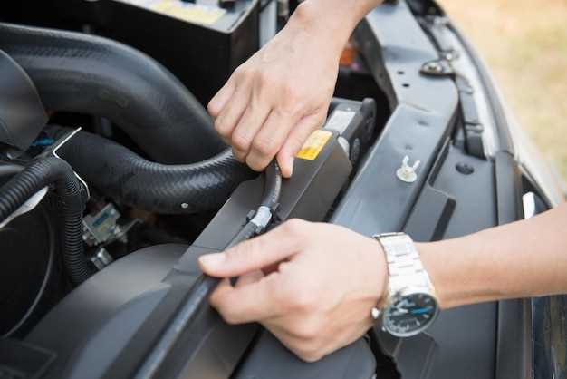 Отключение аккумулятора и снятие ремня привода